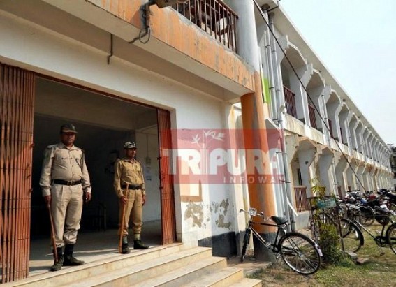 Dharmanagar : Tight security deployed for TBSE Class-12 exam on Wednesday Dharmanagar : Tight security deployed for TBSE Class-12 exam on Wednesday